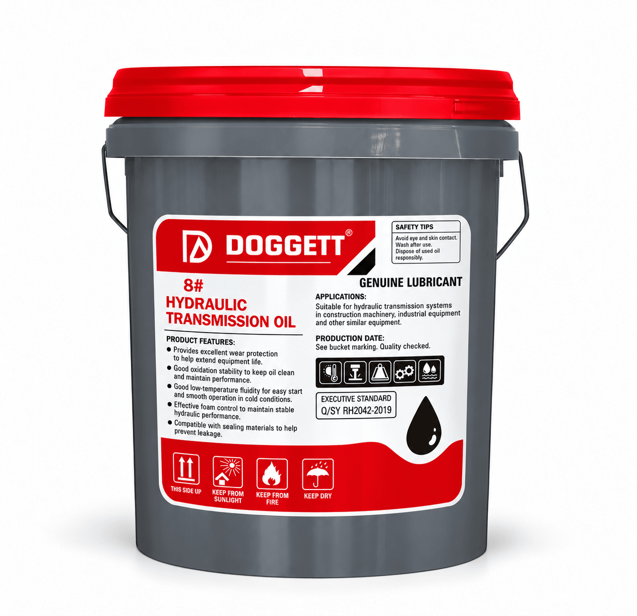 DOGGETT 8# Hydraulic Transmission Oil, Pail