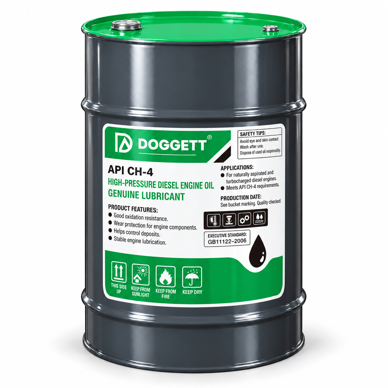 DOGGETT API CH-4 High-Pressure Diesel Engine Oil, Drum