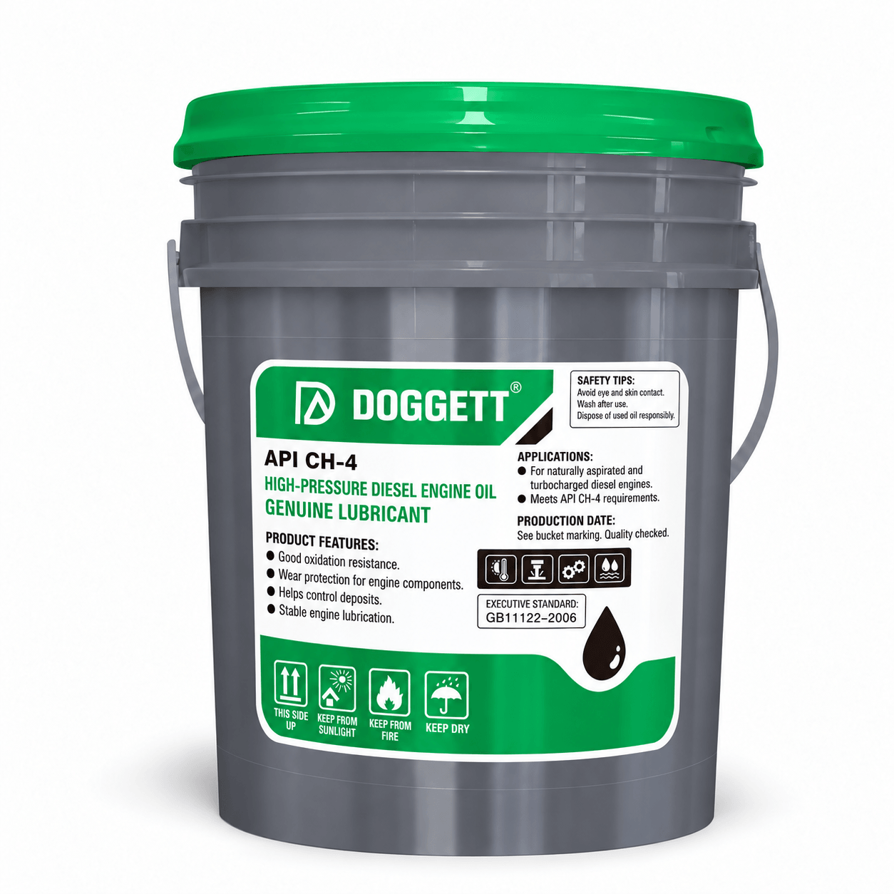 DOGGETT API CH-4 High-Pressure Diesel Engine Oil, Pail
